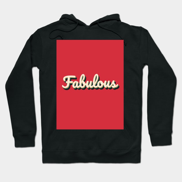 Fabulous Colorful Text 3d Effect Sticker Hoodie by Sizzlinks